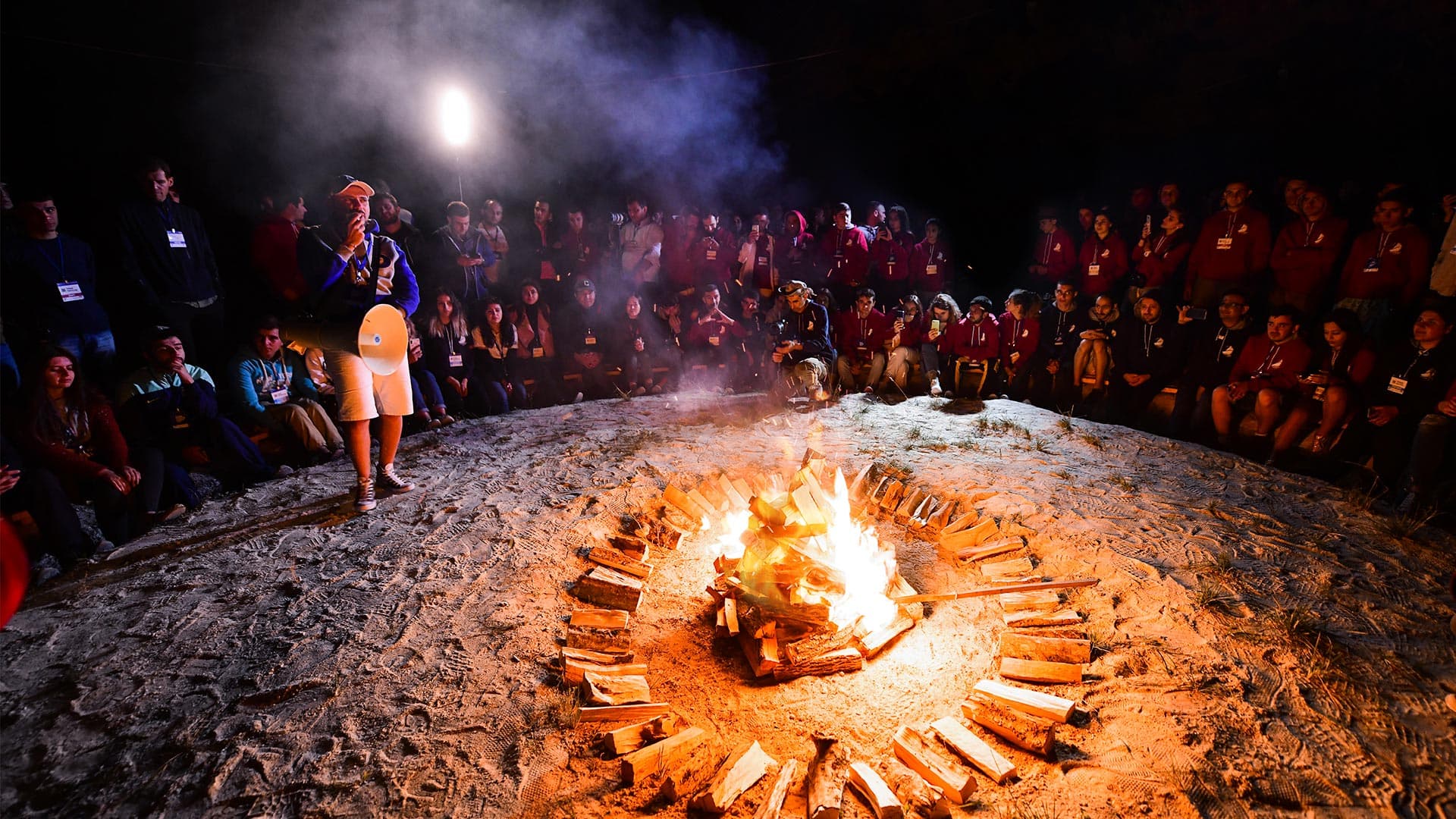 Campfire gathering at SSS